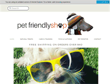 Tablet Screenshot of petfriendlyshop.com